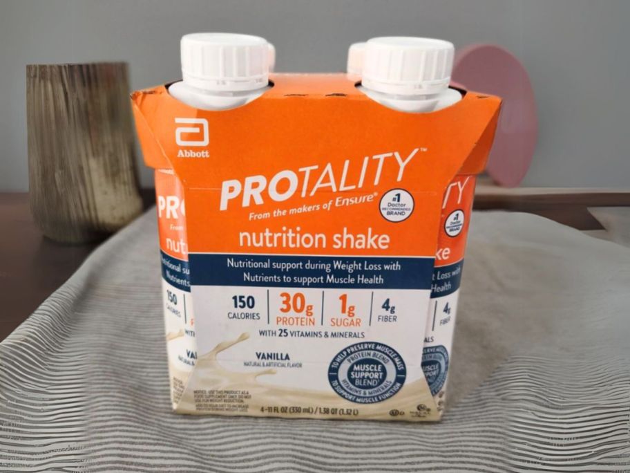 protality shakes multipack on table