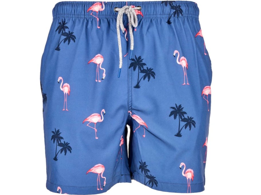 blue flamingo swim shorts