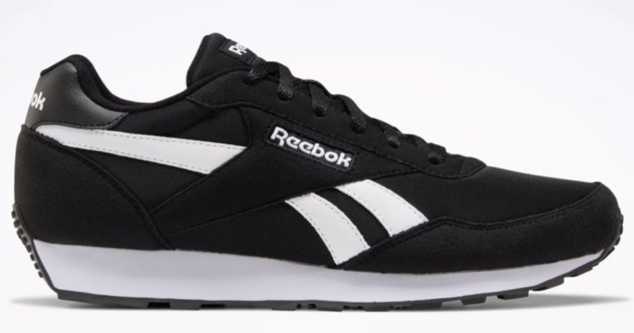 black and white Reebok shoe