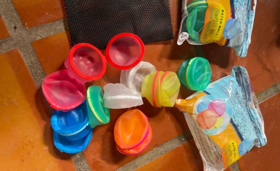 reusable water balloons shaped like squids