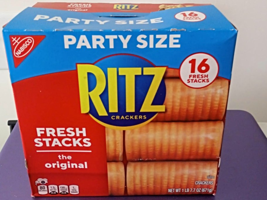 party size box of Ritz crackers