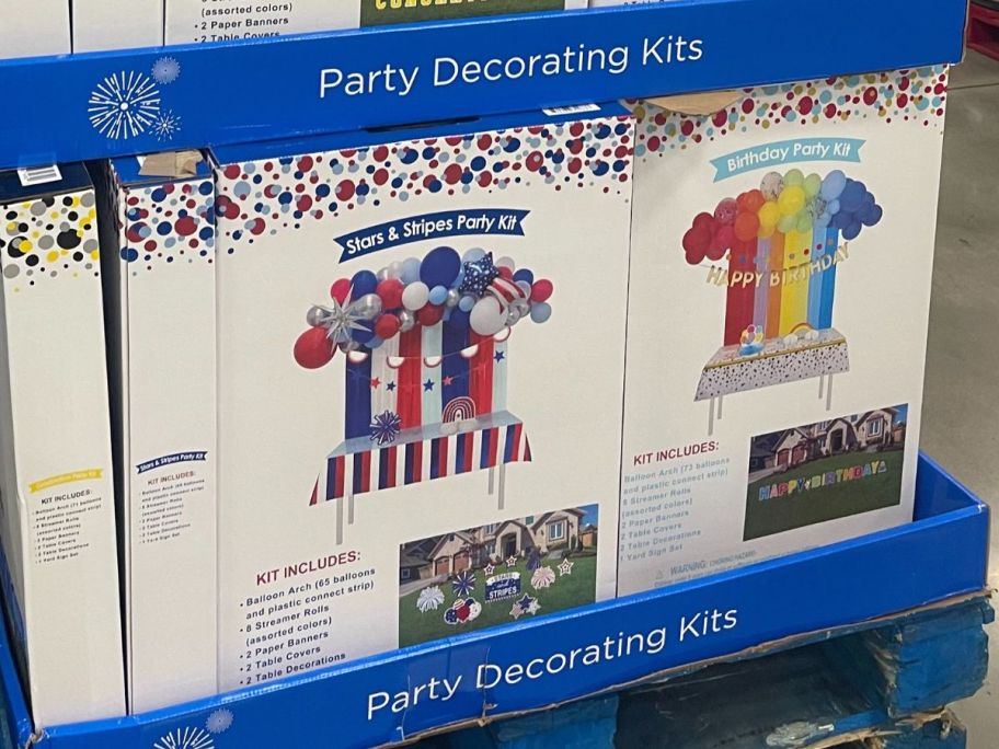 sams club party decorating kits in store