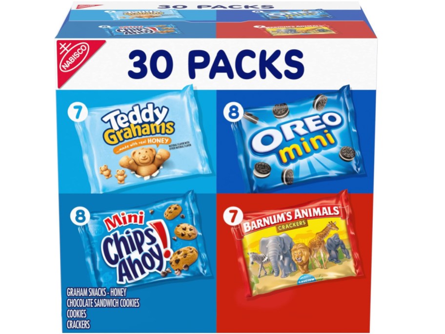 stock image of nabisco variety 30 packs