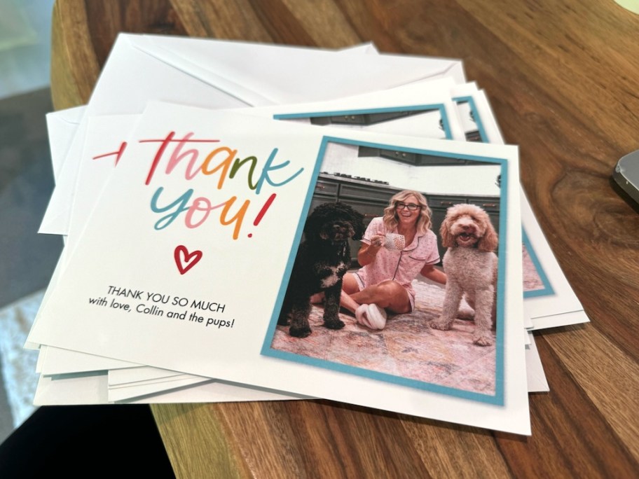 Walgreens thank you photo cards 