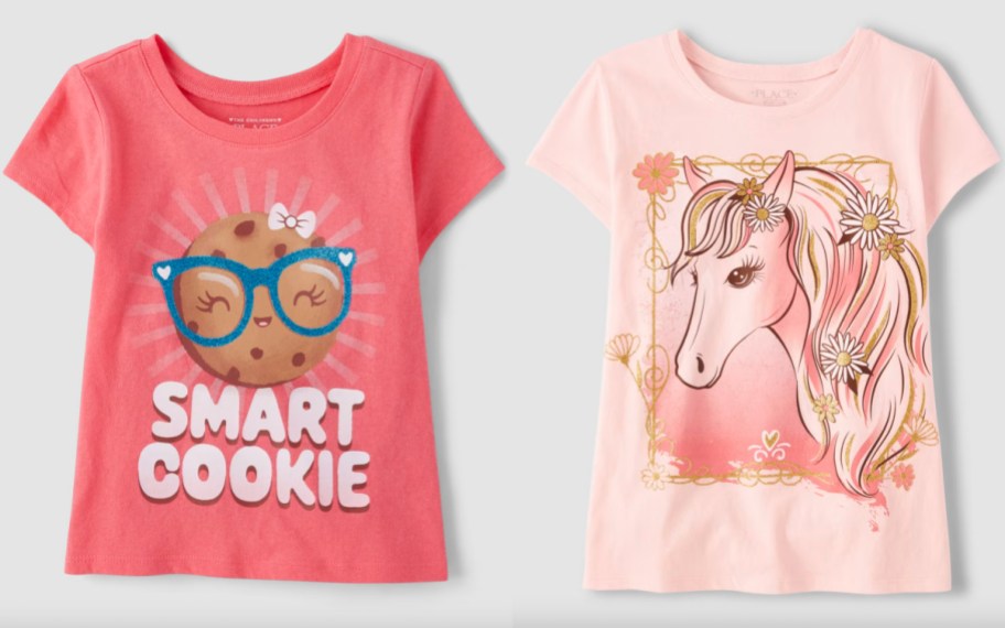smart cookie and horse graphic tees