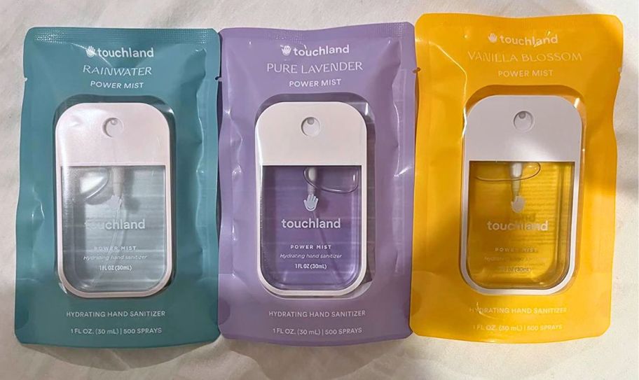 touchland blossom 3 pack hand sanitizers