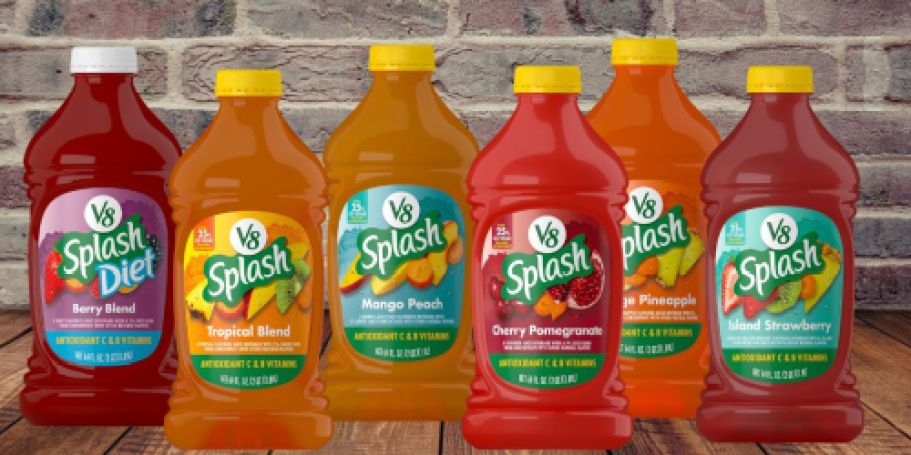 V8 Splash Juice 64oz Bottles Only $1.63 Shipped on Amazon | Tons of Flavors!