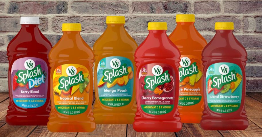 V8 Splash Juice 64oz Bottles Only $1.63 Shipped on Amazon | Tons of Flavors!