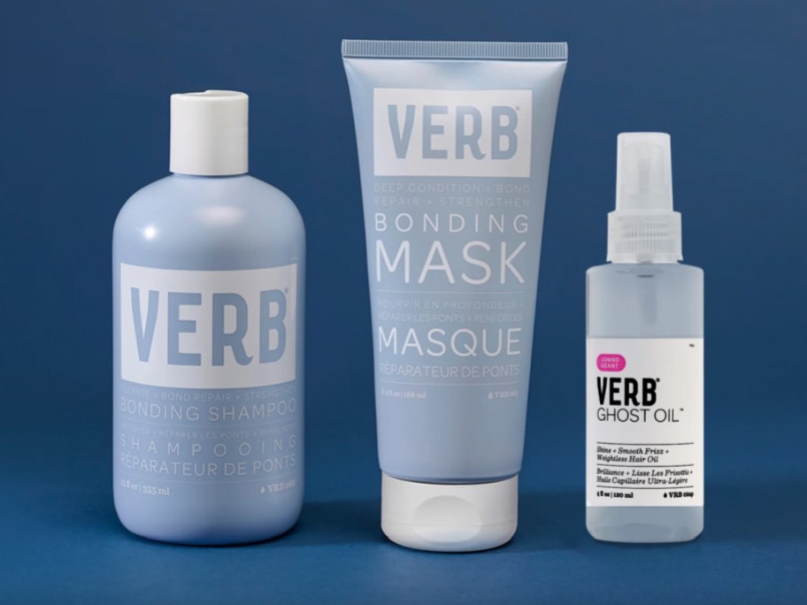 verb bonding shampoo and ghost oil