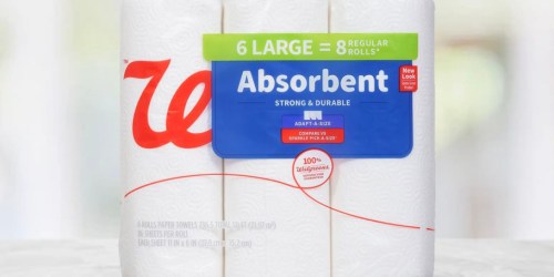 Walgreens Large Paper Towels 6-Pack Only $2.51 (Regularly $5)
