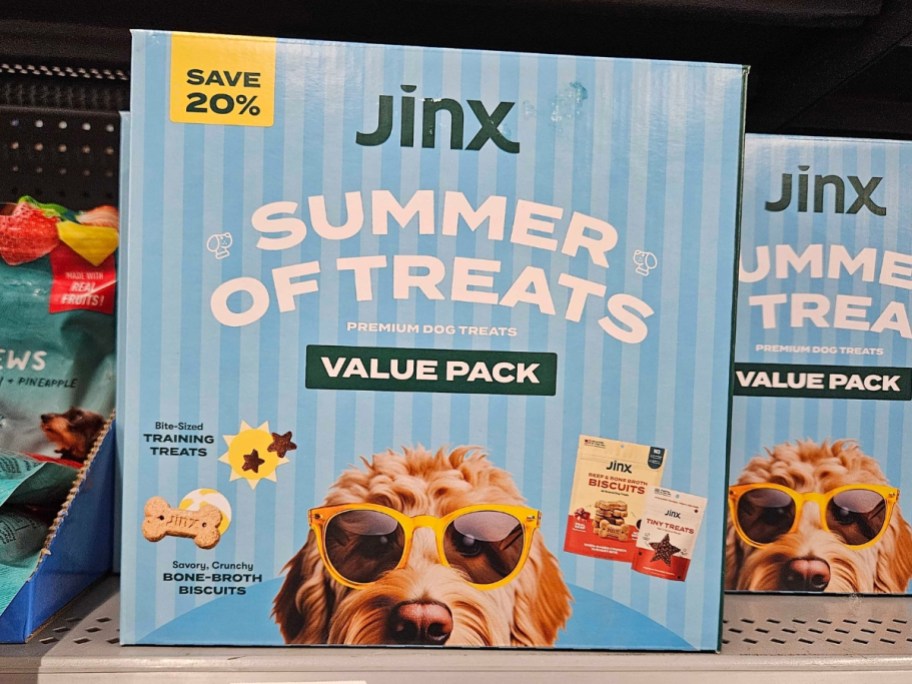 box of Jinx Summer of Treats Value Pack for Dogs