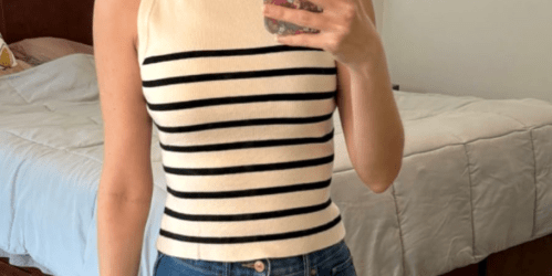 Women’s Ribbed Knit Striped Tank Top Just $10 on Amazon (Regularly $20)