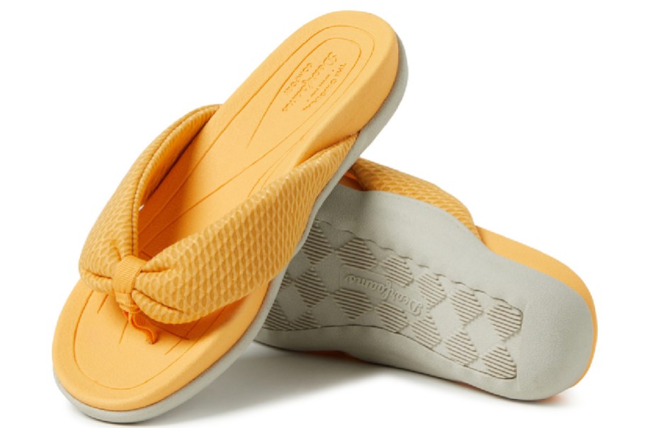 yellow dream foams sandals