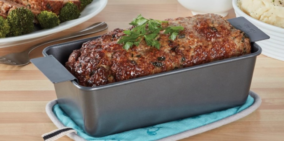 Non-Stick Meatloaf Pan w/ Lifter Only $7.49 on Amazon | Over 9,200 5-Star Reviews