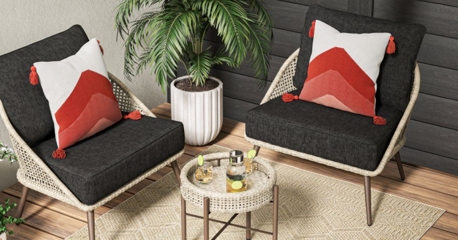 55% Off Lowe’s Patio Furniture | Wicker Patio 3-Piece Set Only $224 Shipped (Reg. $500)