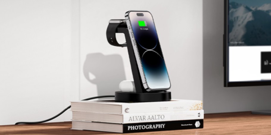 Charging Station Only $9 Shipped w/ Amazon Prime (Charge iPhone, AirPods & Apple Watch)