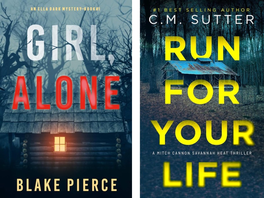 Girl Alone and Run for Your Life book covers