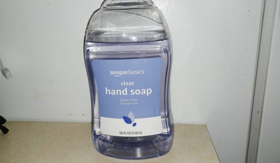 amazon basics clear hand soap refill bottle
