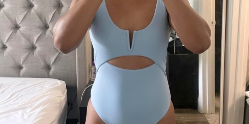 One-Piece Cut-Out Swimsuit Only $16.49 on Amazon (Reg. $33)