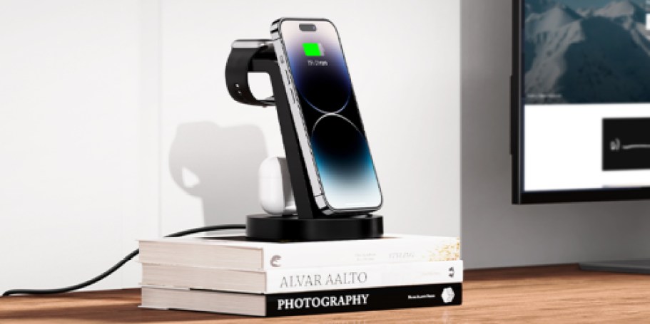 Charging Station for Apple Devices Just $12.99 on Amazon | Charge iPhone, AirPods & Watch