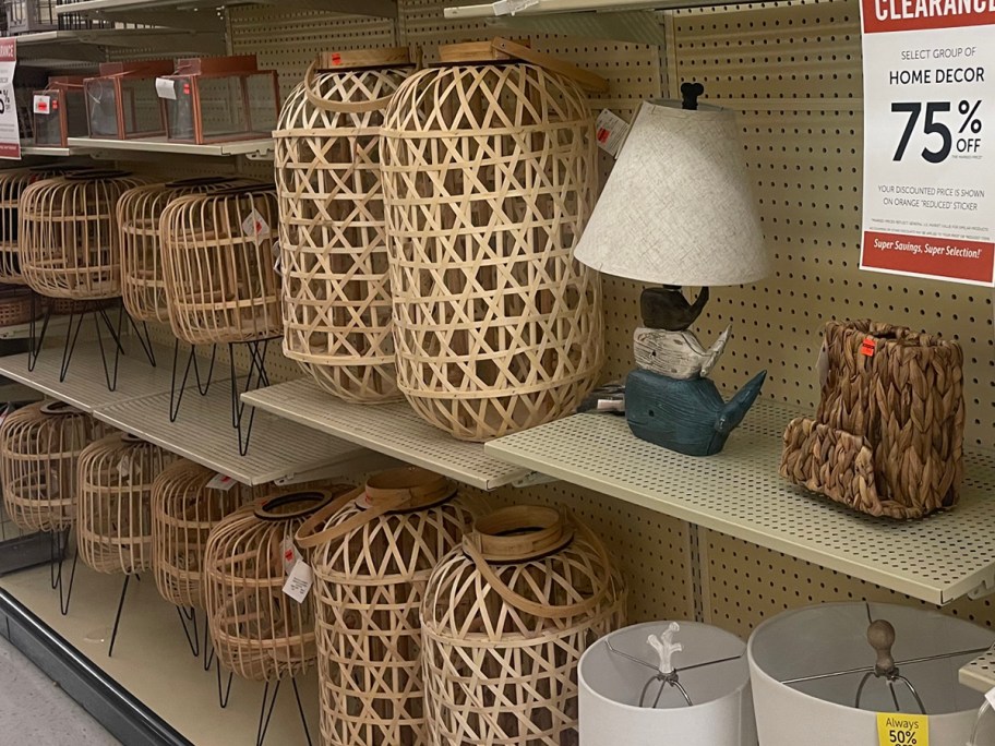 Assorted lamps at Hobby Lobby