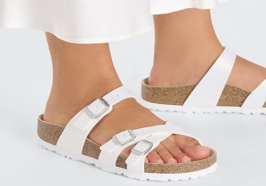 Birkenstock Franca Three-Strap Slide Sandals