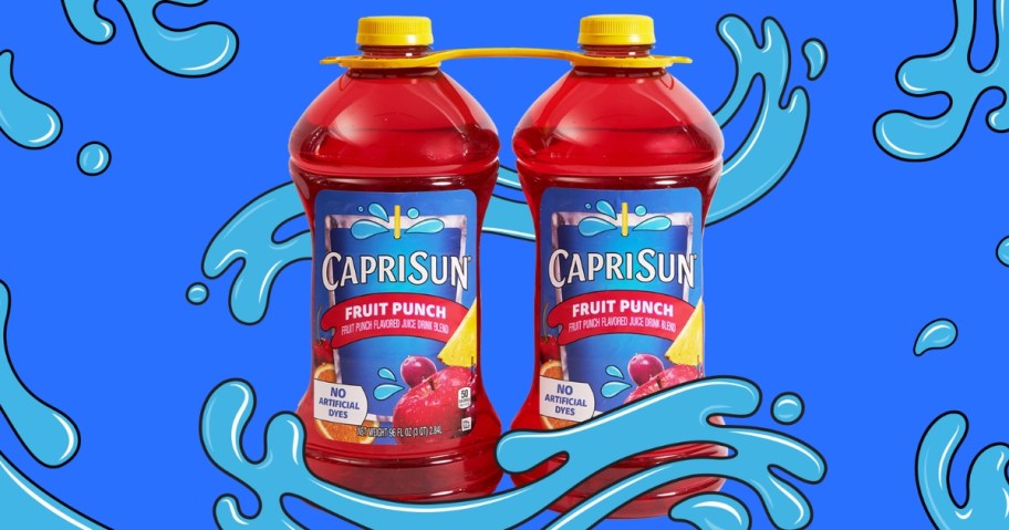 2 bottles of capri sun fruit punch