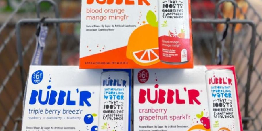 Free BUBBL’R Sparkling Water 6-Pack After Cash Back (Up to $9 Value)