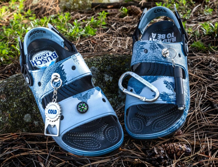 NEW Busch Light Crocs Come With A Built-In Bottle Opener (+ 50% Off Jibbitz!)