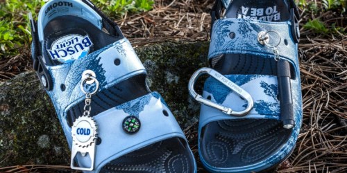 NEW Busch Light Crocs Come With A Built-In Bottle Opener (+ 50% Off Jibbitz!)