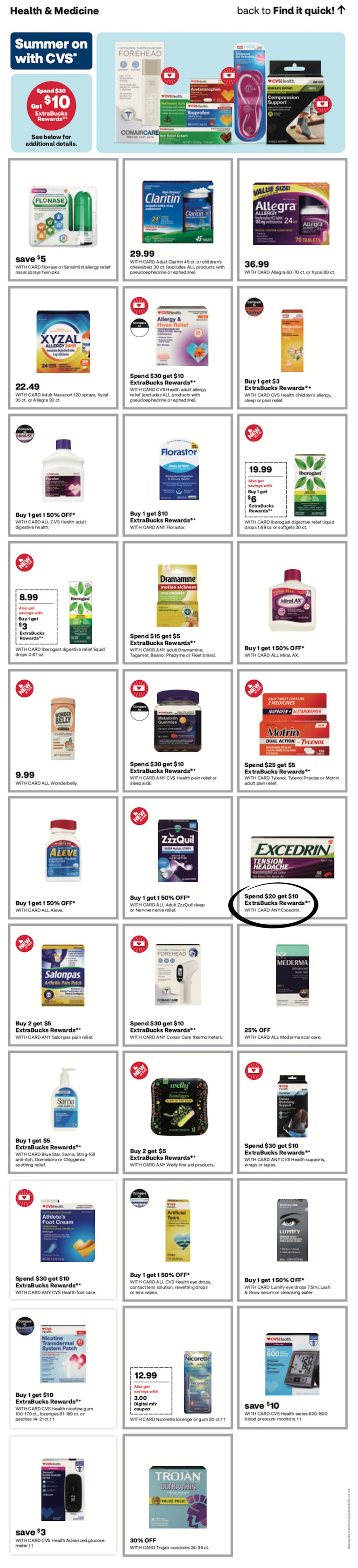 page from CVS ad