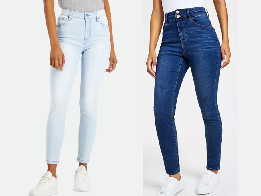 celebrity pink mid-rise and high-rise skinny jeans