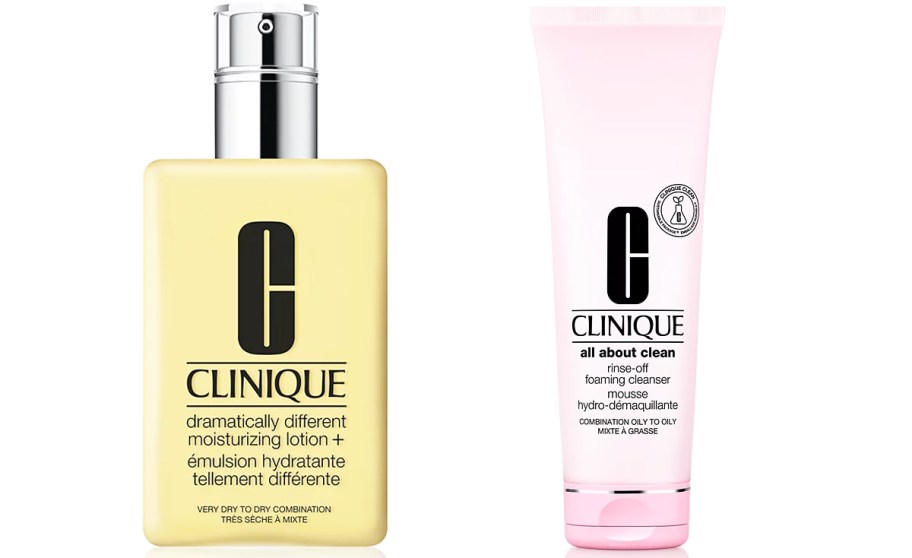 clinique moisturizer and cleanser