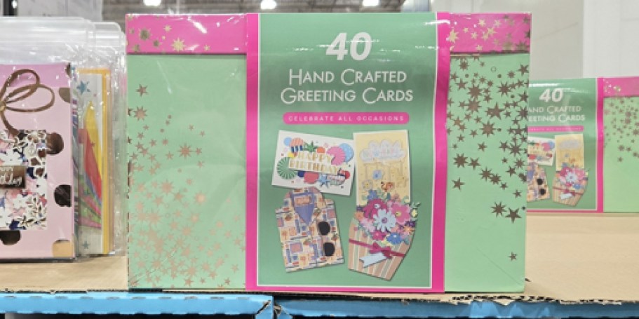 Hand-Crafted Greeting Cards w/ Envelopes 40-Count Box Only $17.99 at Costco (Just 45¢ Each!)