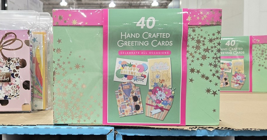 Hand-Crafted Greeting Cards w/ Envelopes 40-Count Box Only $17.99 at Costco (Just 45¢ Each!)