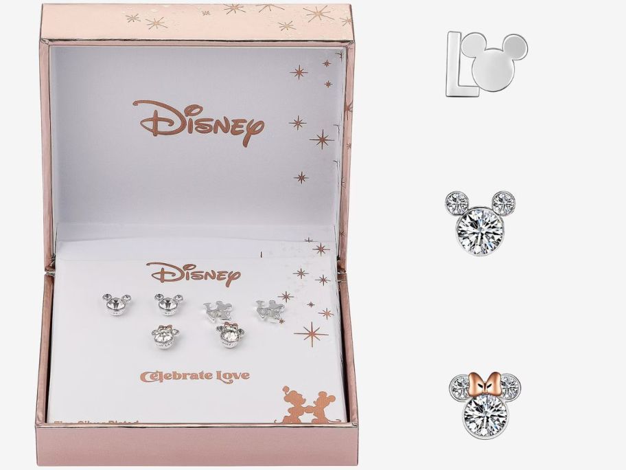 Disney Classics Love Mickey & Minnie Mouse Earring 3-Piece Set