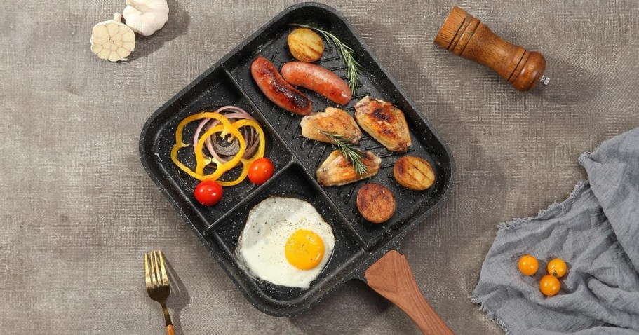 This Nonstick Divided Pan is Going Viral - Get Yours for $28.49 on ...