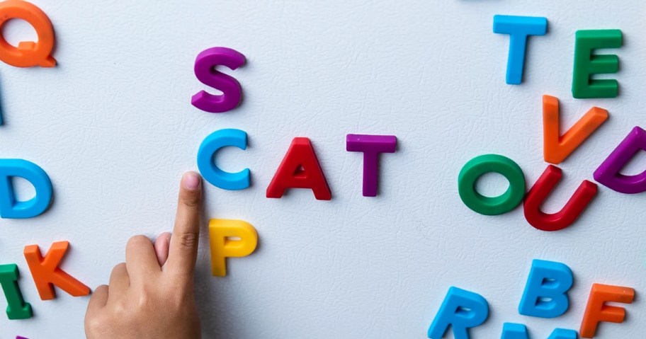 educational insights magnetic letters on fridge