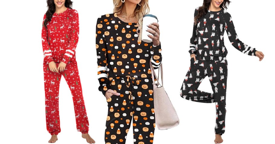 Women’s 2-Piece Lounge Set Just $13 on Amazon (Includes Holiday Styles!)