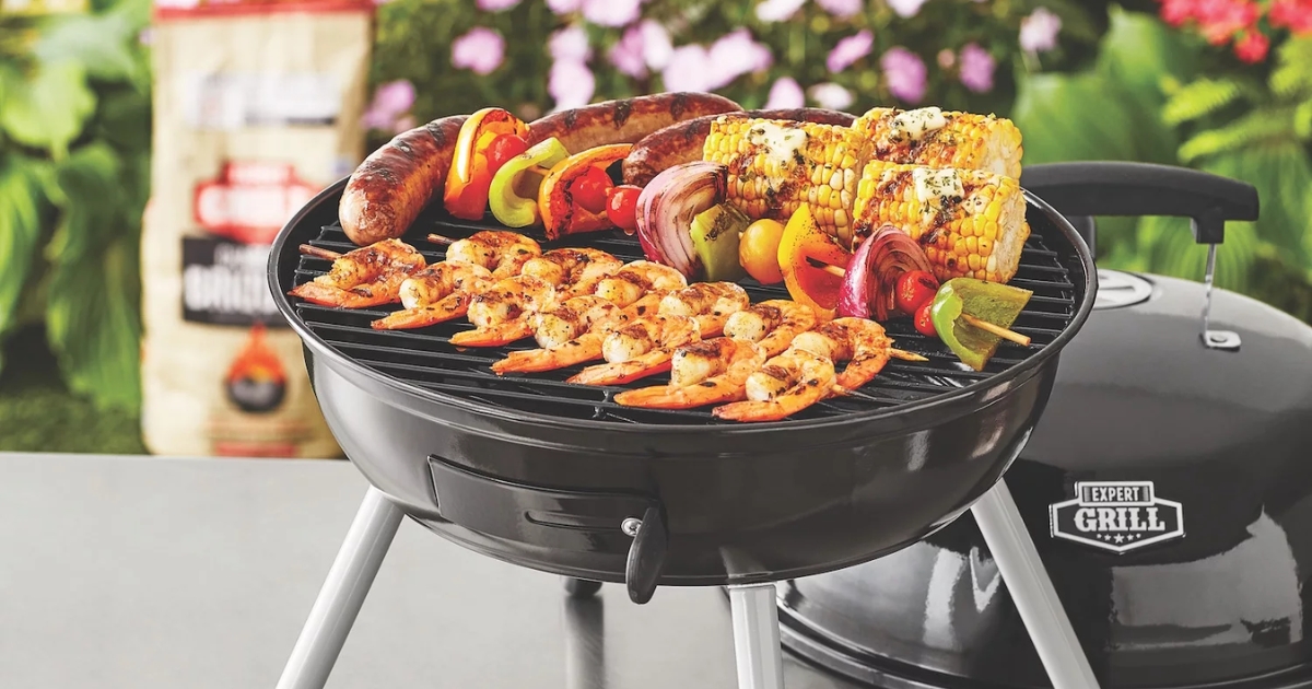 Steel Portable Charcoal Grill ONLY $14.97 at Walmart (Great for Camping)