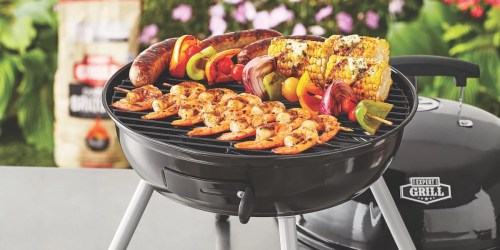 Steel Portable Charcoal Grill ONLY $14.97 at Walmart (Great for Camping)