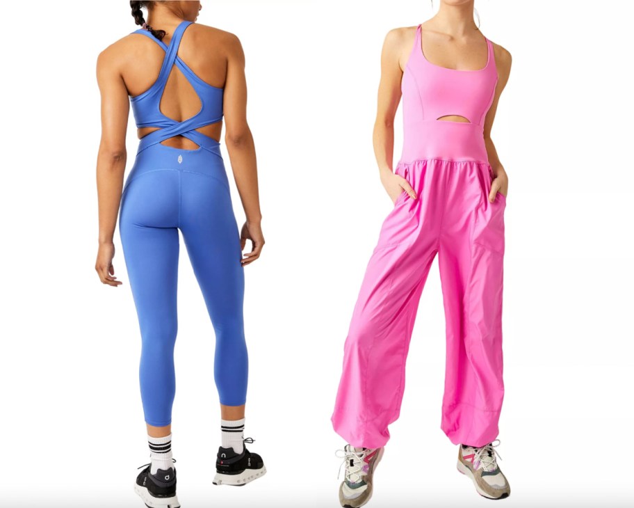 blue and pink onesies