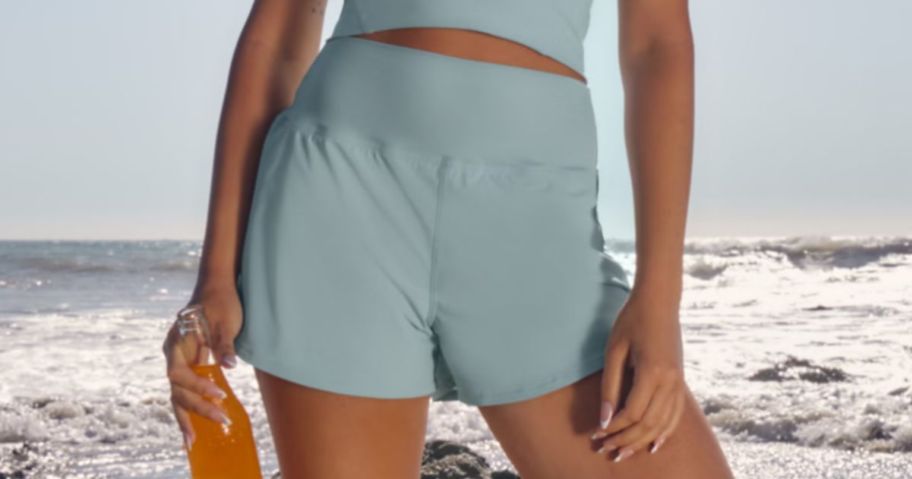 Woman wearing a pair of Gilly Hicks Active Shorts