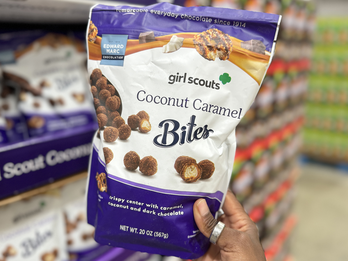 HUGE Girl Scouts Coconut Caramel Cookie Bites 20oz Bag Only $8.99 at Costco