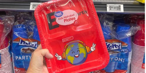 Great Value Kids Alphabet Paper Plates or Bowls Only $2.58 on Walmart.com