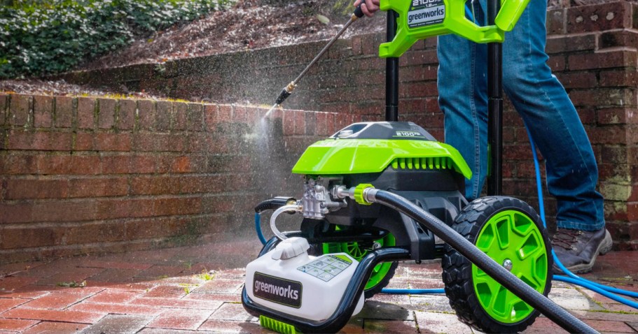 $100 Off Greenworks Electric Pressure Washer on Lowes.com + Free Shipping