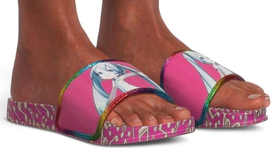 Hatsune Miku Ladies Soccer Slide Sandal