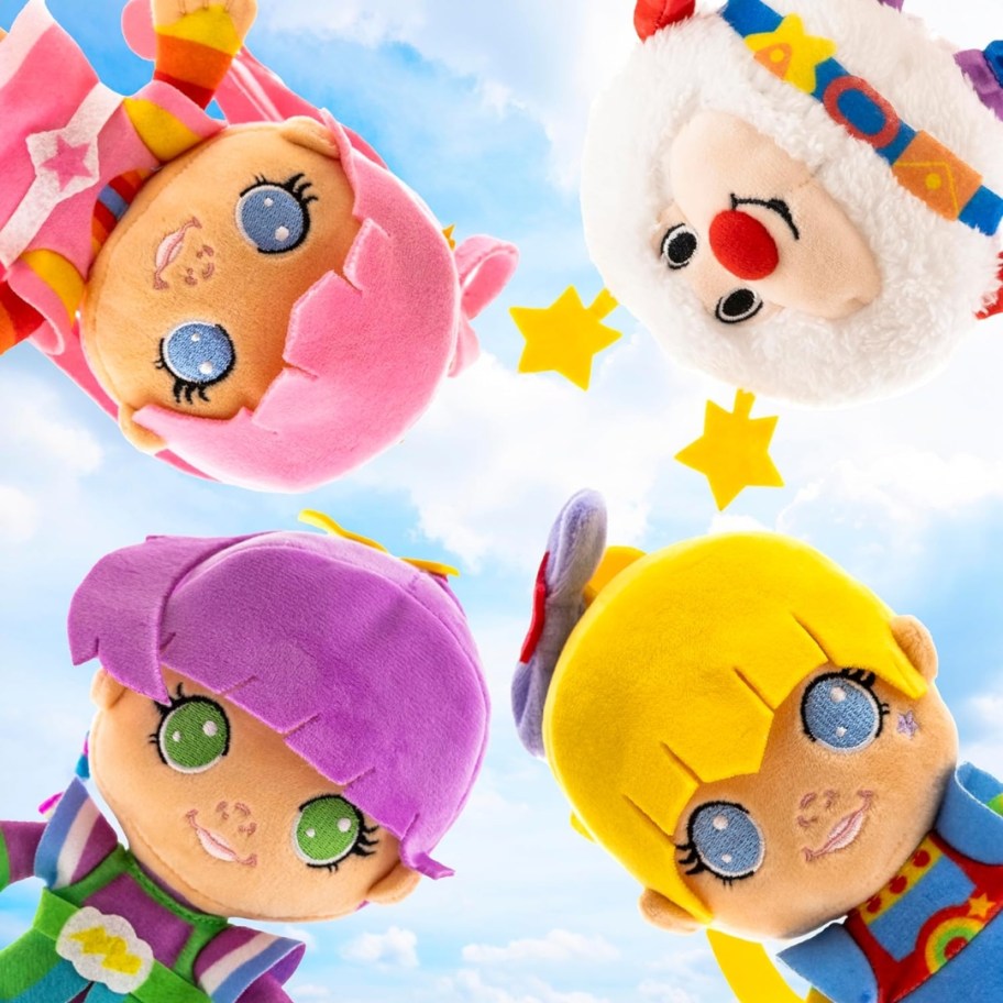 Rainbow Brite, Twink, Tickled Pink and Stormy plush dolls