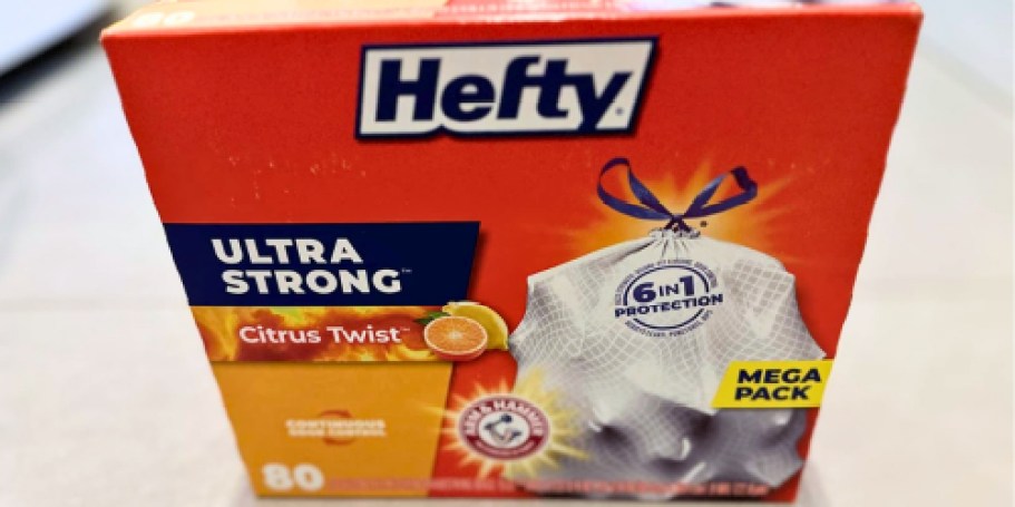 Hefty 13-Gallon 80-Count Trash Bags Just $11 Shipped on Amazon