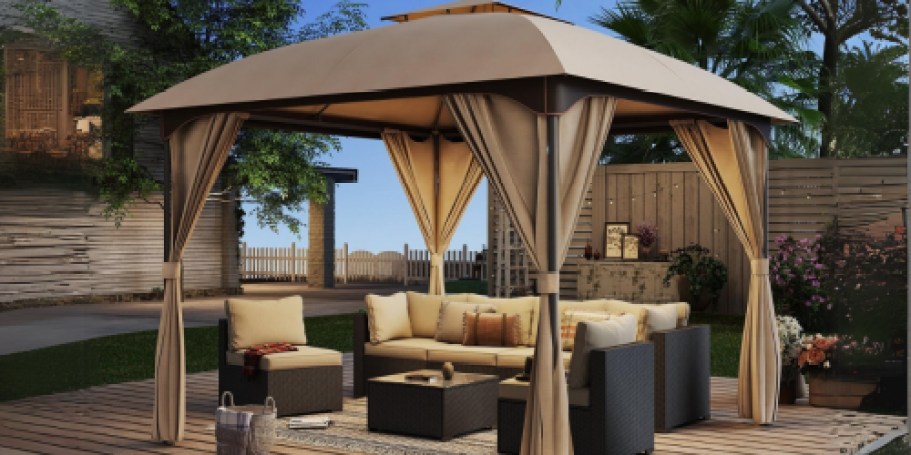 Outdoor Canopy Gazebo w/ Privacy Curtains Just $152.98 Shipped on Walmart.com (Reg. $270)